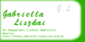 gabriella liszkai business card